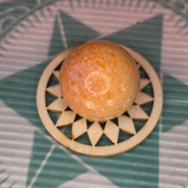 Orange Calcite Sphere -36g