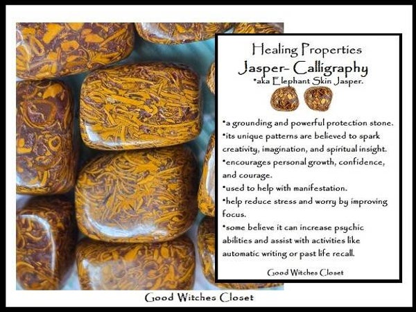 Calligraphy Jasper (Elephant Skin)