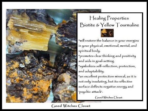 Biotite Mica and Yellow Tourmaline
