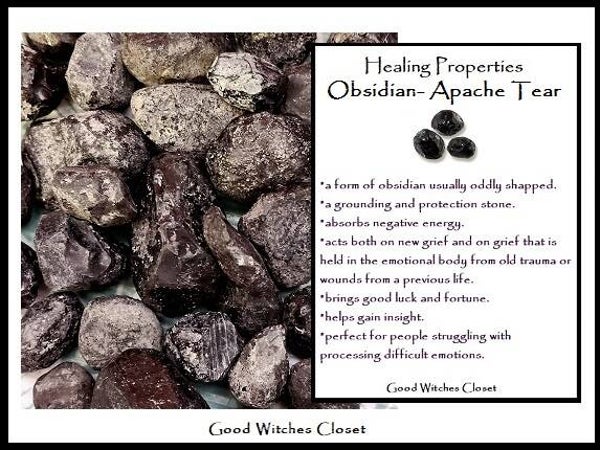 Apache Tear Obsidian