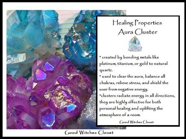 Aura Quartz Clusters