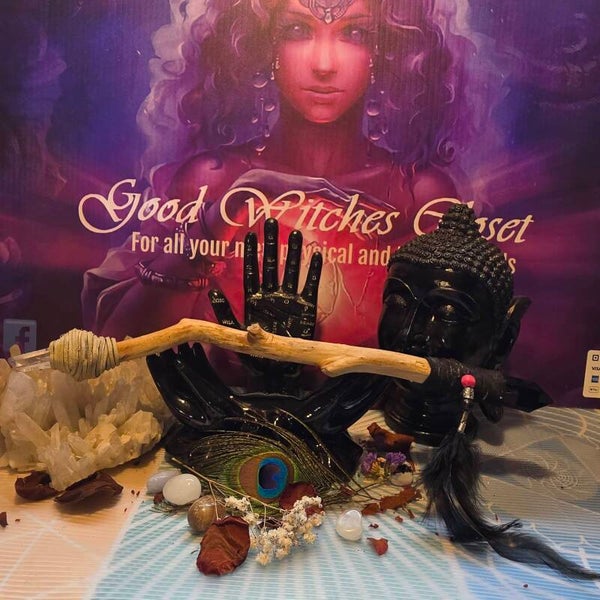 Clear Quartz/Obsidian Willow Tree Wand.
