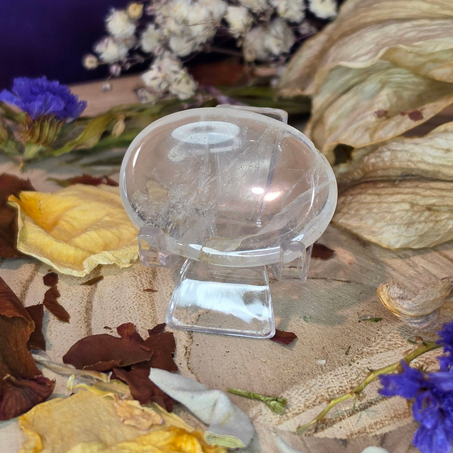 Clear Quartz Worry Stone