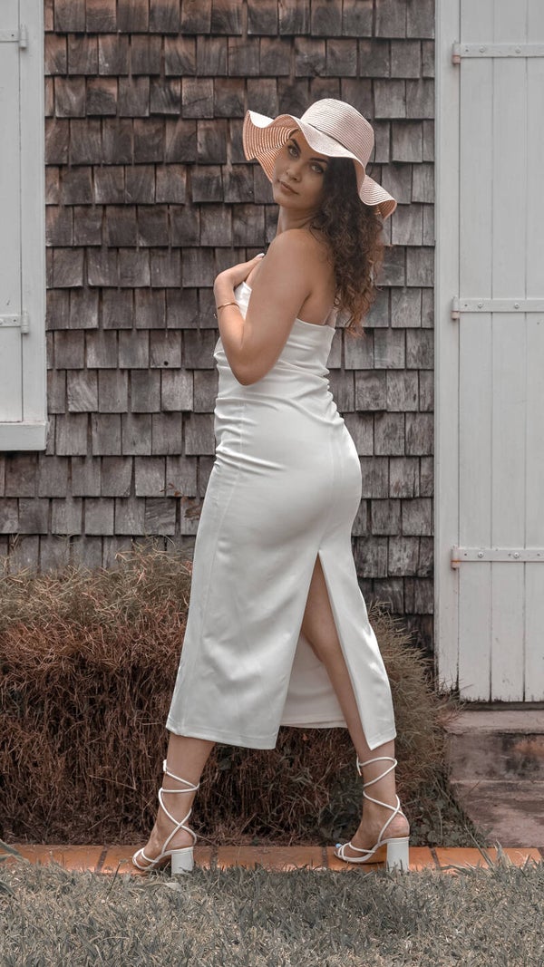 Robe Bustier plissée