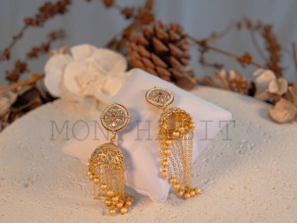 JHUMKI ANTIQUE RUBIS