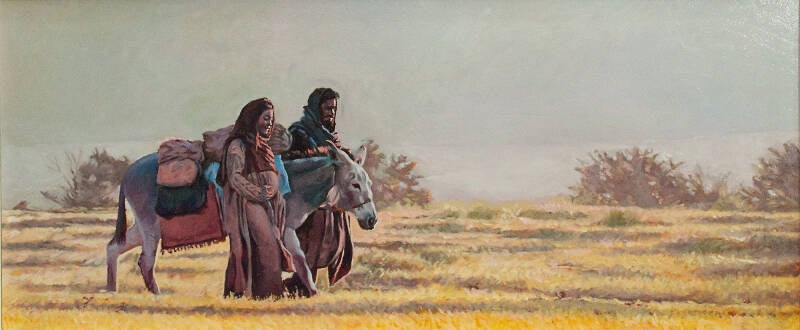 Bethlehem Journey-Oil On Hardwood     16.5”x 16.5”-$6002.jpg