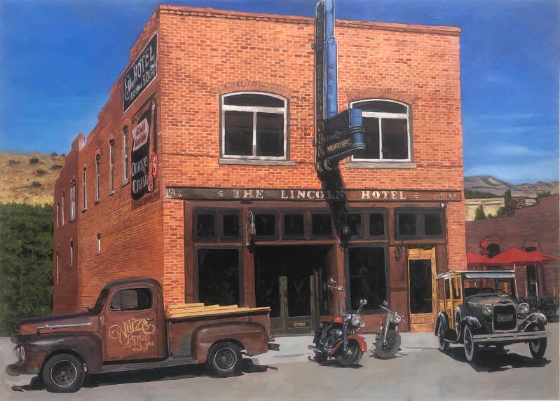 Lincoln Hotel-Oil on Canvas-24"X36"-SOLD