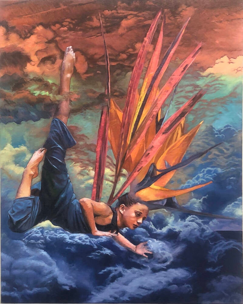 Lucy In The Sky-Oil On Canvas-18"X24"-NFS