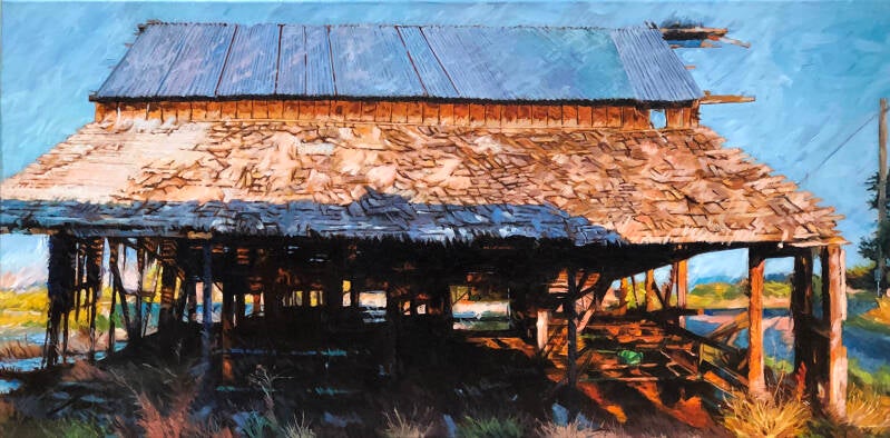 Spanish Fork Barn Side Oil On Canvas-18” X 24”- $600
