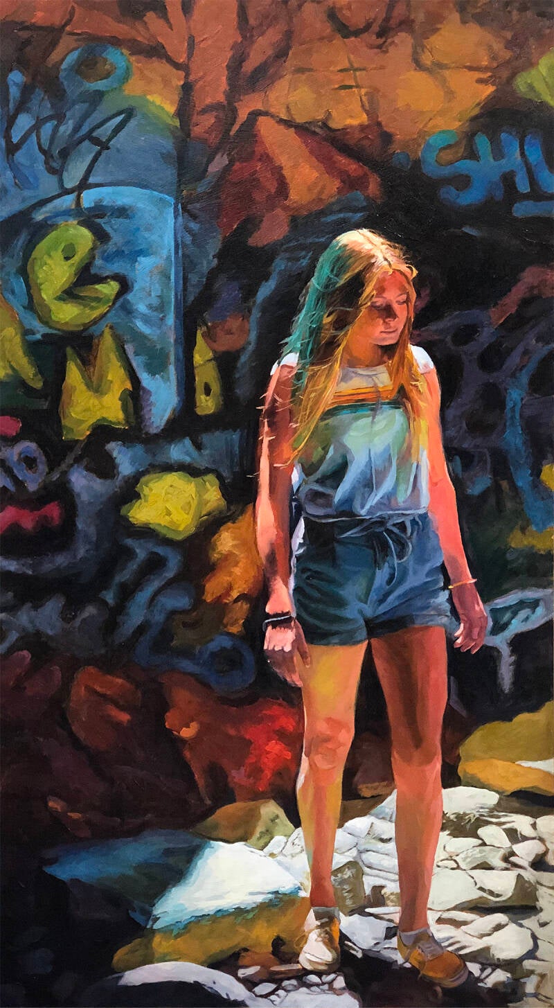 Sounds Of Silence-Oil On Hardboard-24”x 16”-$800