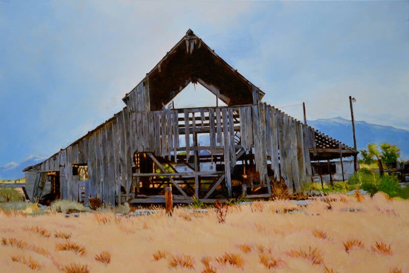 Spanish Fork-barn-Oil On Canvas  24” x 36”, $700