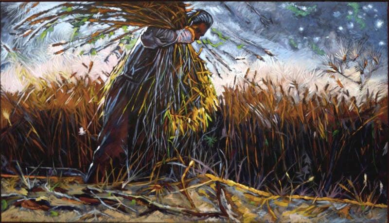 The Field Is White-Oil On Hardboard -22”x 38.5”-$900