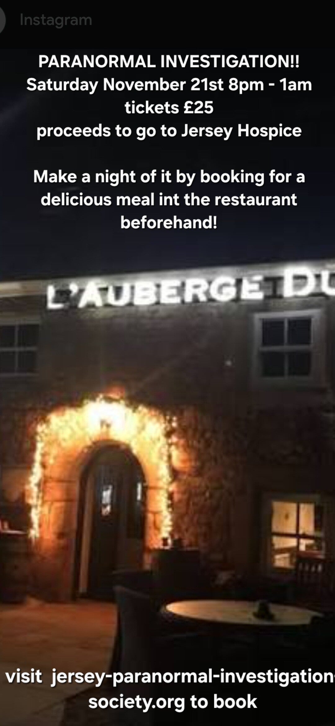 L'Auberge Du Nord Saturday November 21st