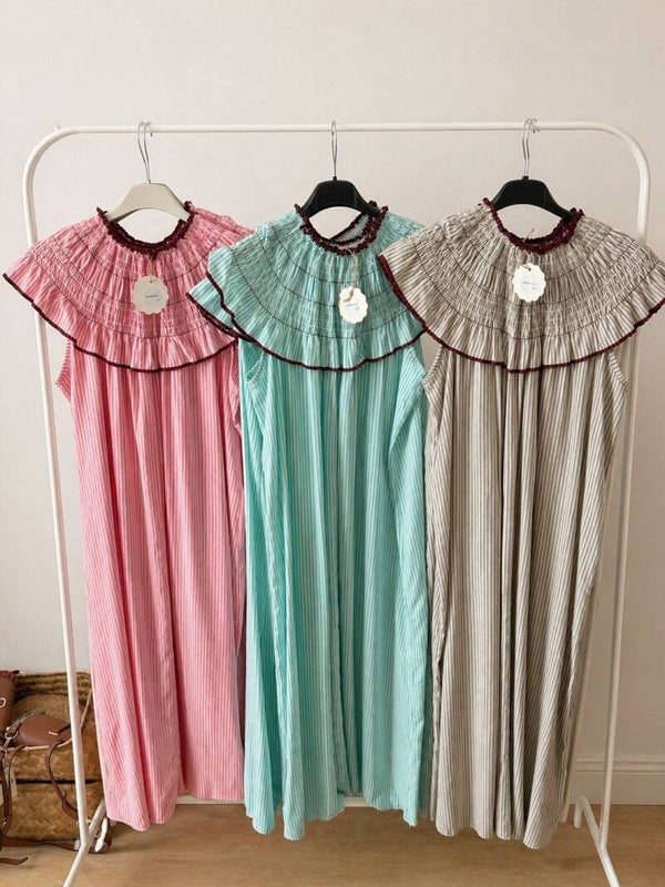 VESTIDO RAYAS CUELLO