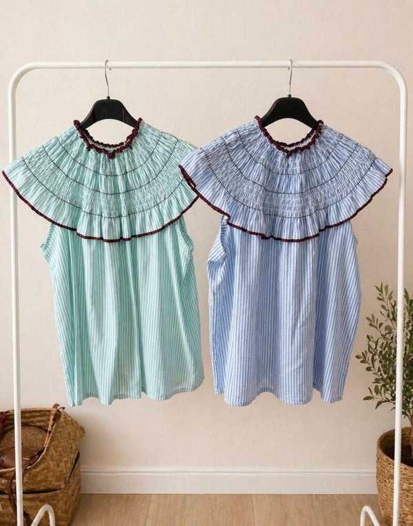CAMISA RAYA CUELLO
