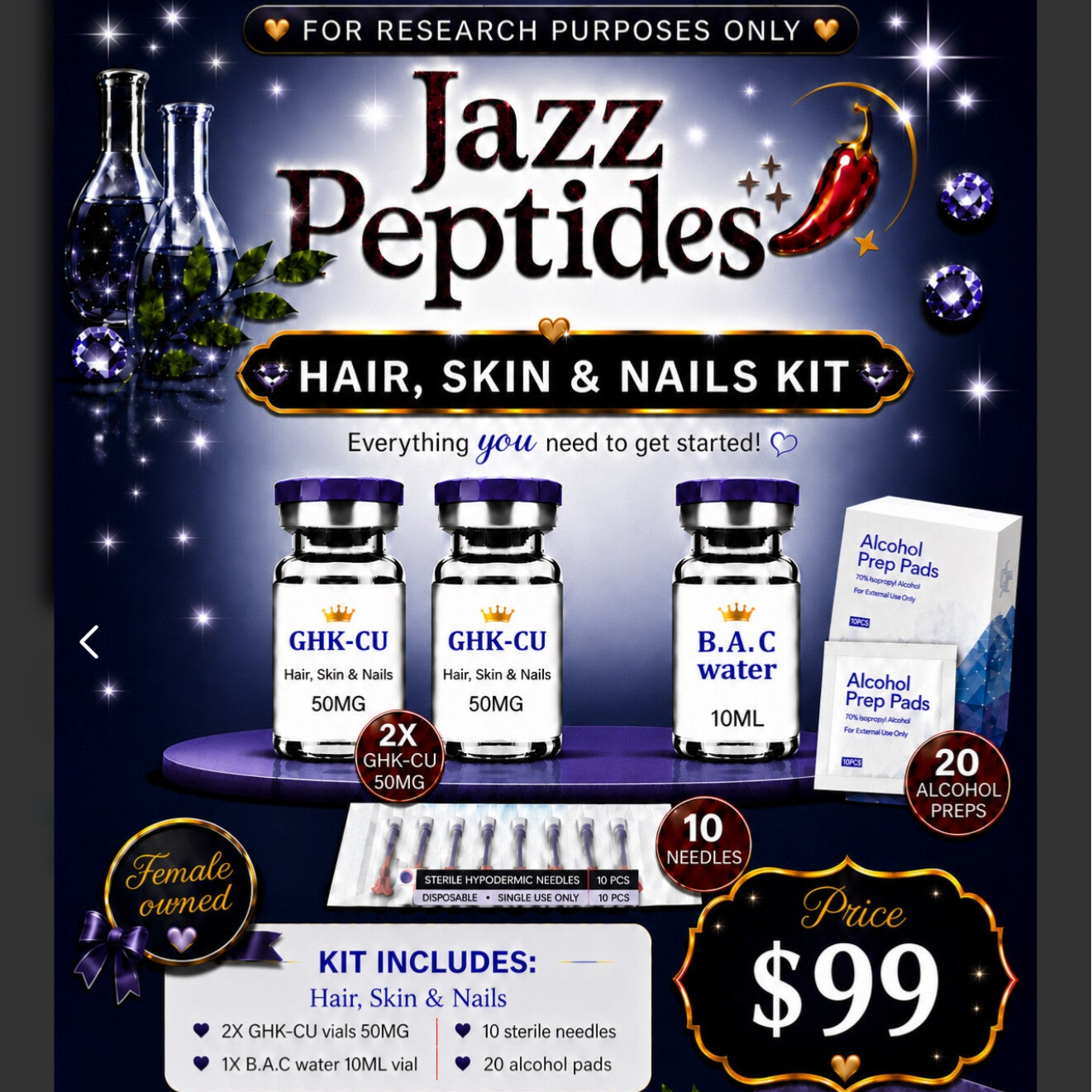 GHK-Cu  HAIR,SKIN&NAILS  KIT