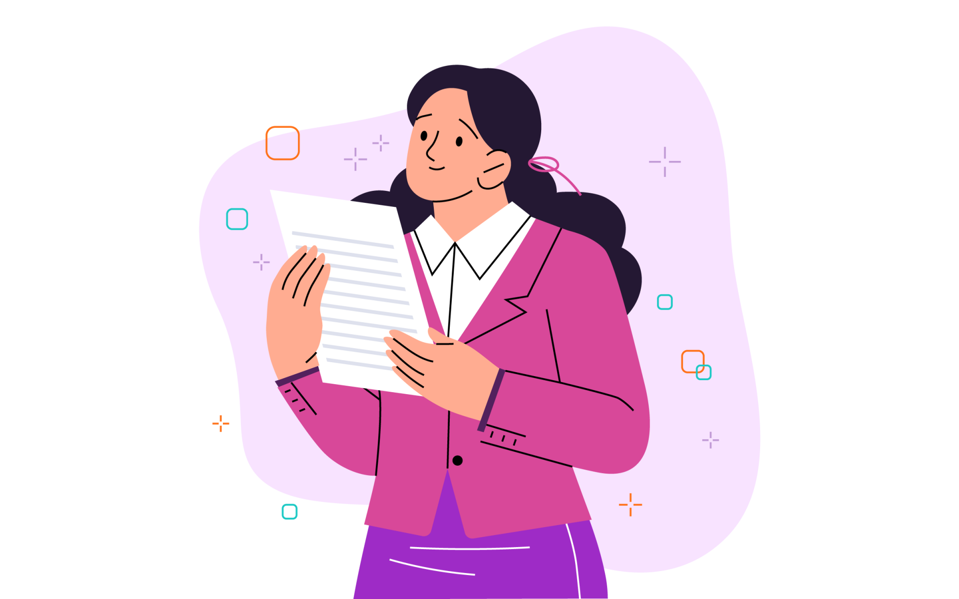 Illustration coaching professionnel — accompagnement préparation recherche d'emploi et entretien d'alternance.