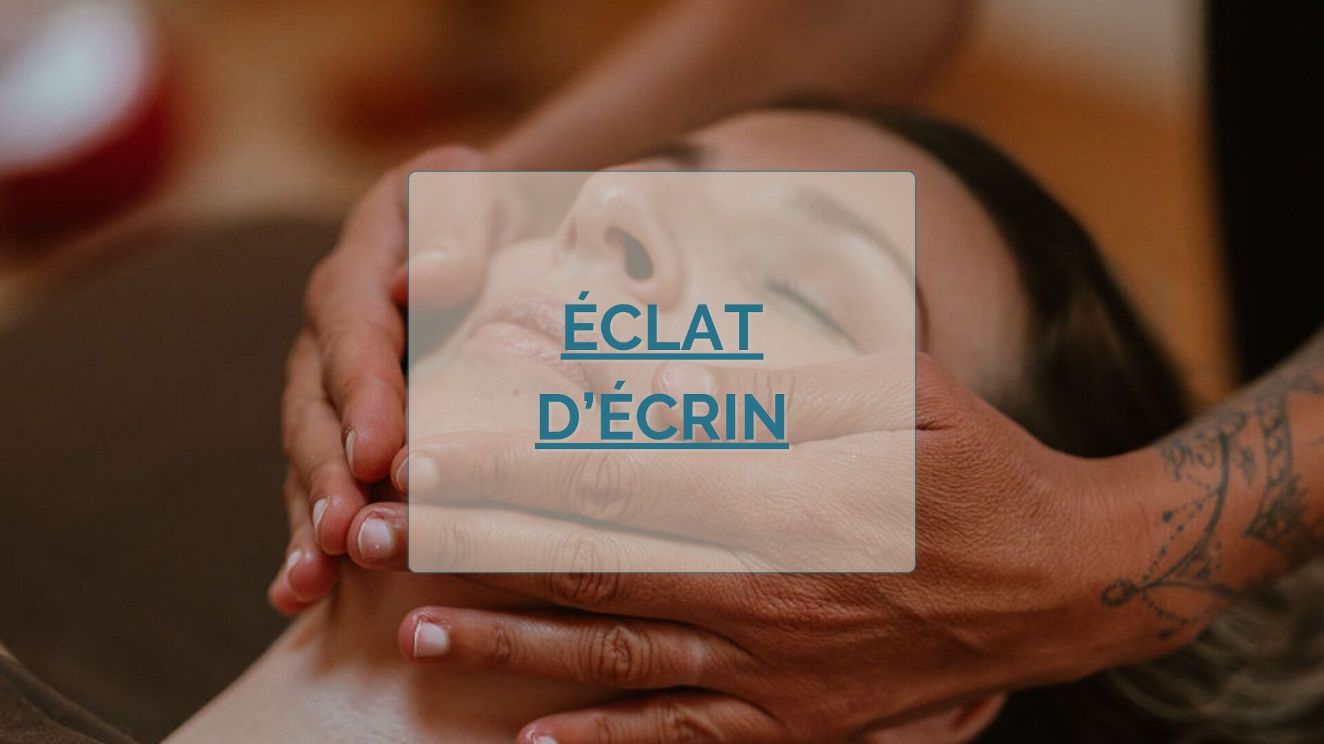 Soin massage kobido visage Ecrin D'océan Biarritz