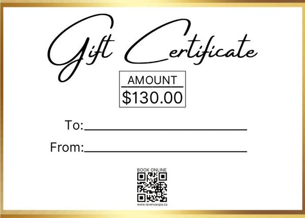 GIFT CERTIFICATE