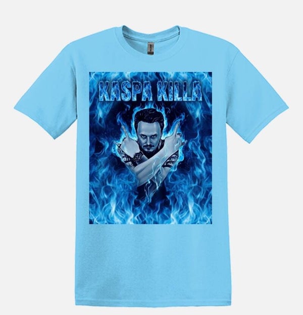 Kaspa Killa Blue Nocturnal Fire Tee - Blue