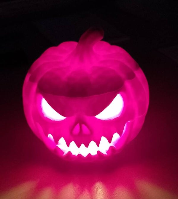 Halloween Kürbis aus dem 3D-Drucker
