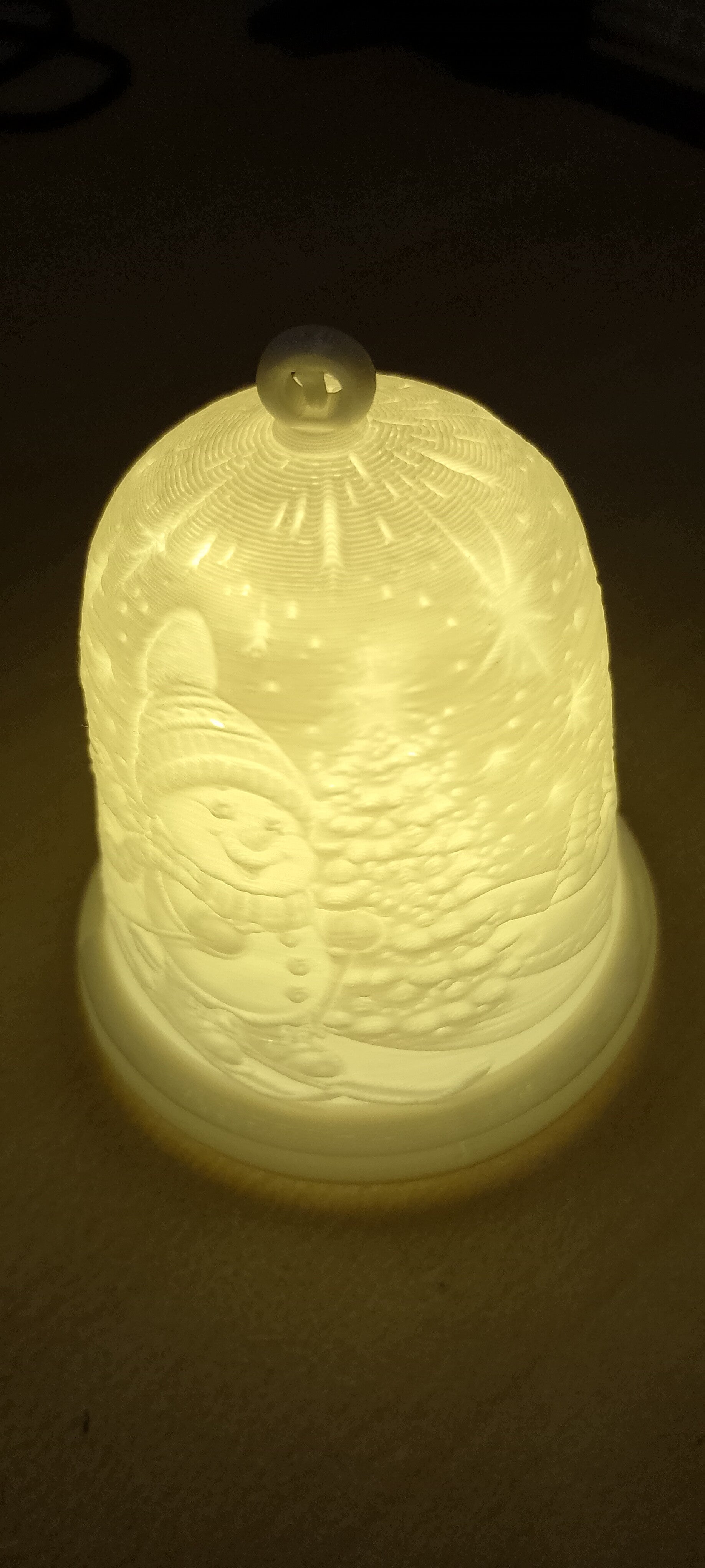 Weihnachtsglocke mit LED Teelicht