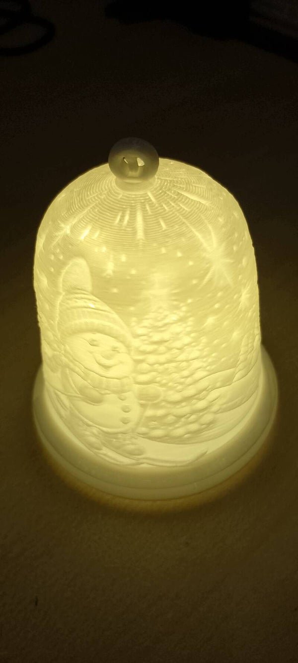 Weihnachtsglocke mit LED Teelicht