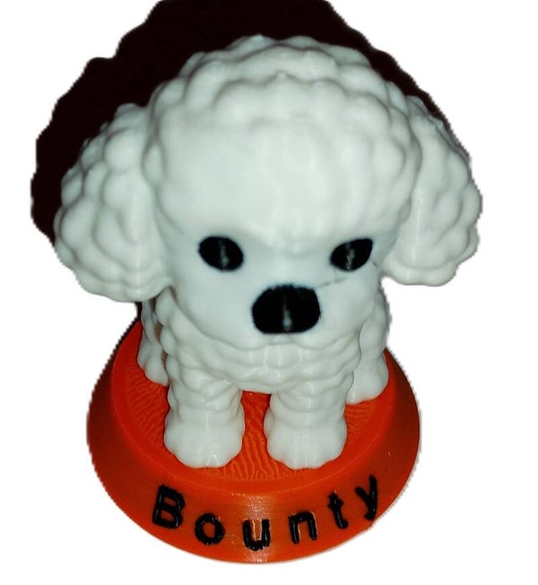 Hund mit Sockel