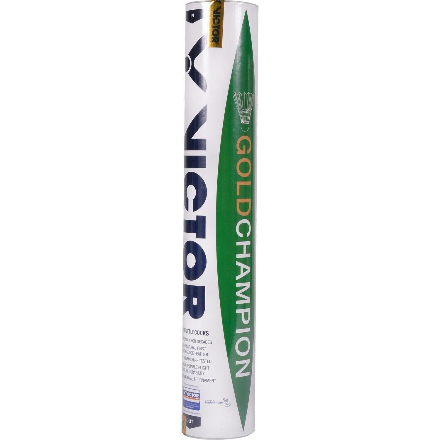 Victor Gold Champion Feather Shuttlecocks- 1 Dozen