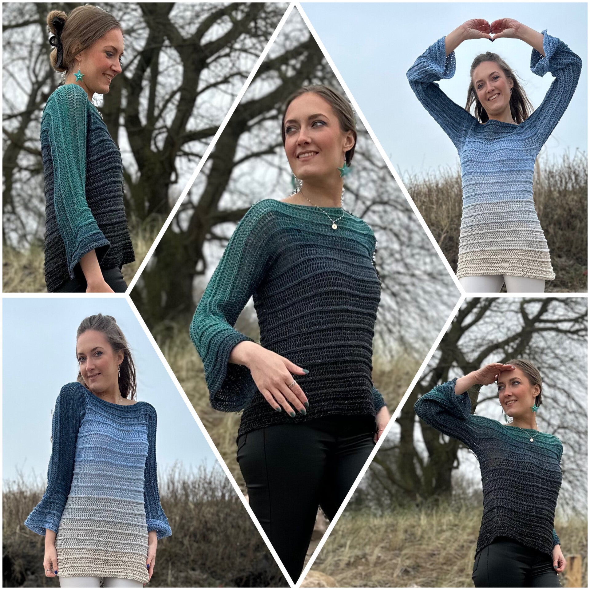 1-Bobbel-Chic-Häkelpulli „Rømø“