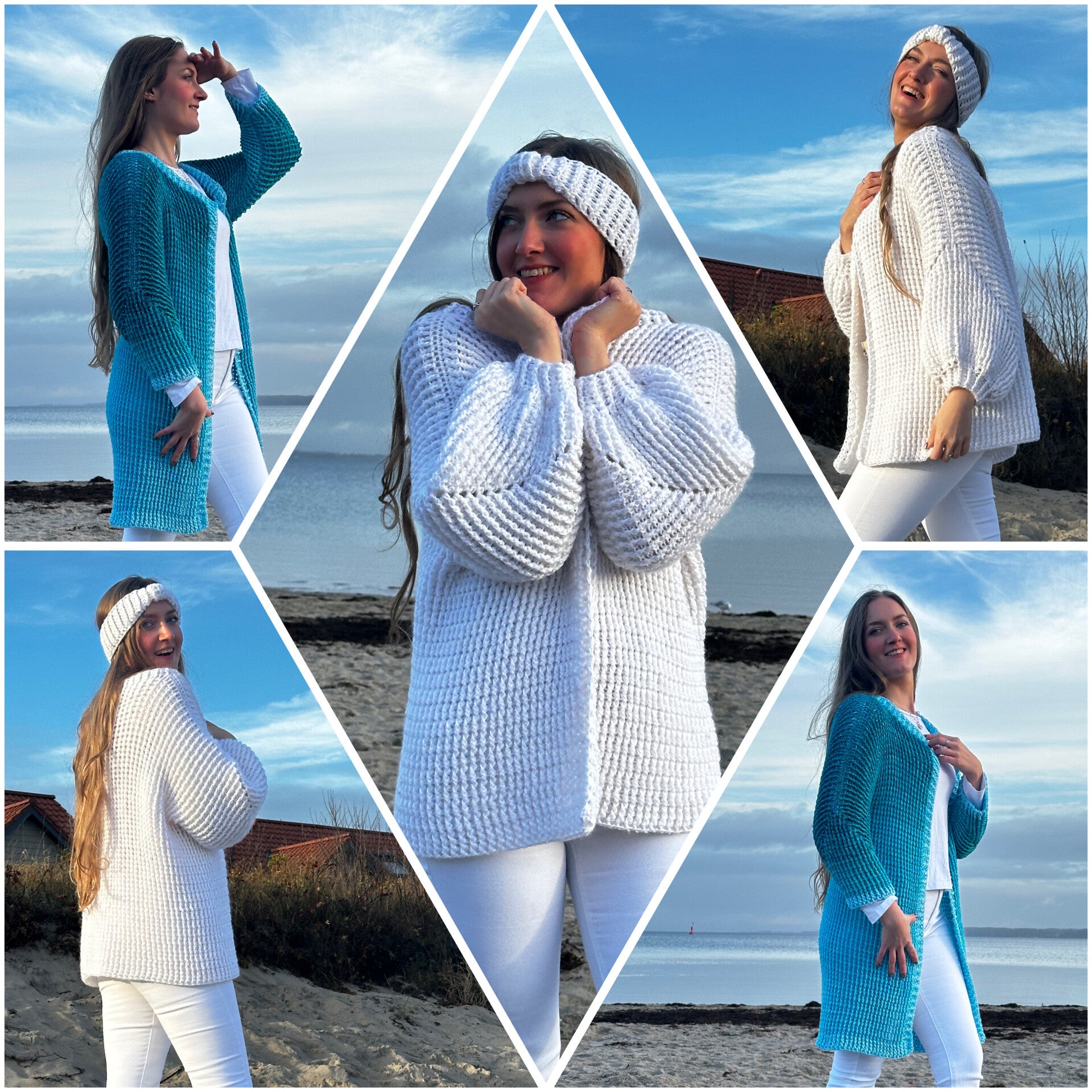 1-Bobbel-Everyday-Häkeljacke „Eismeer“