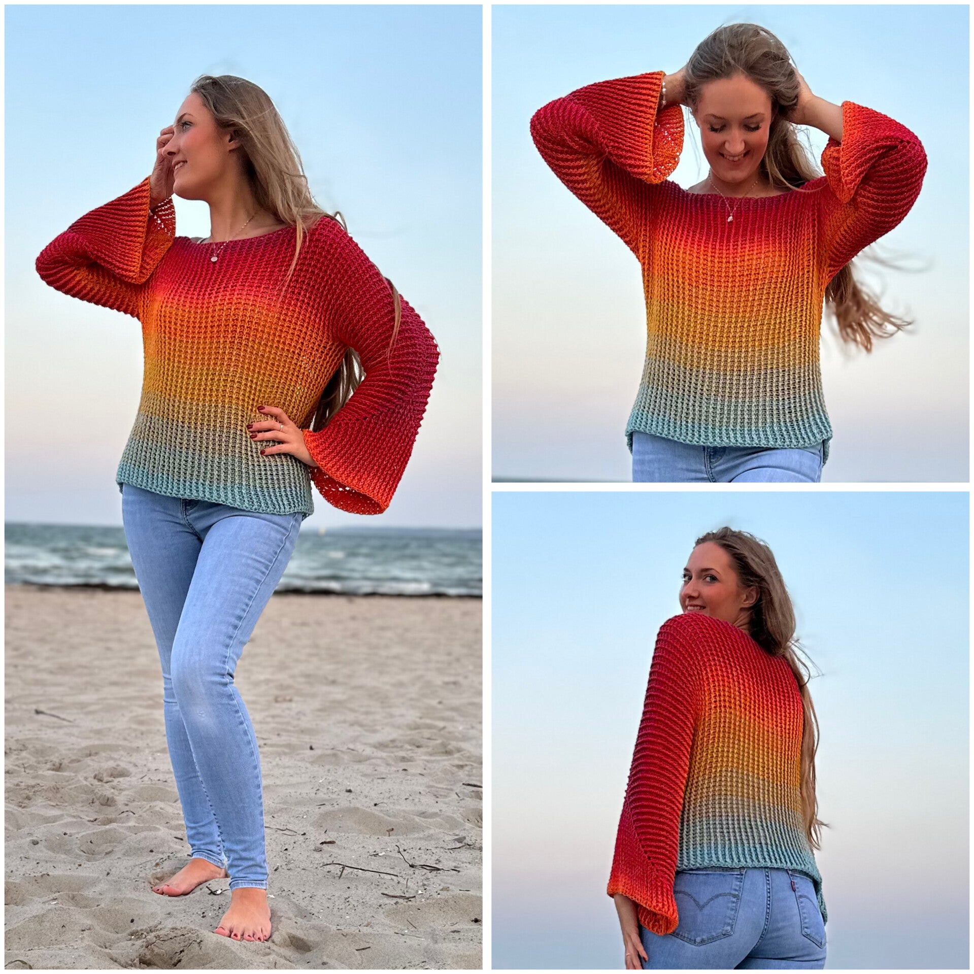 1-Bobbel-Everyday-Häkelpulli „Crazy Autumn“