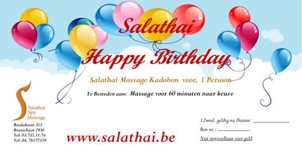 Salathai Happy Birthday Cadeaubon