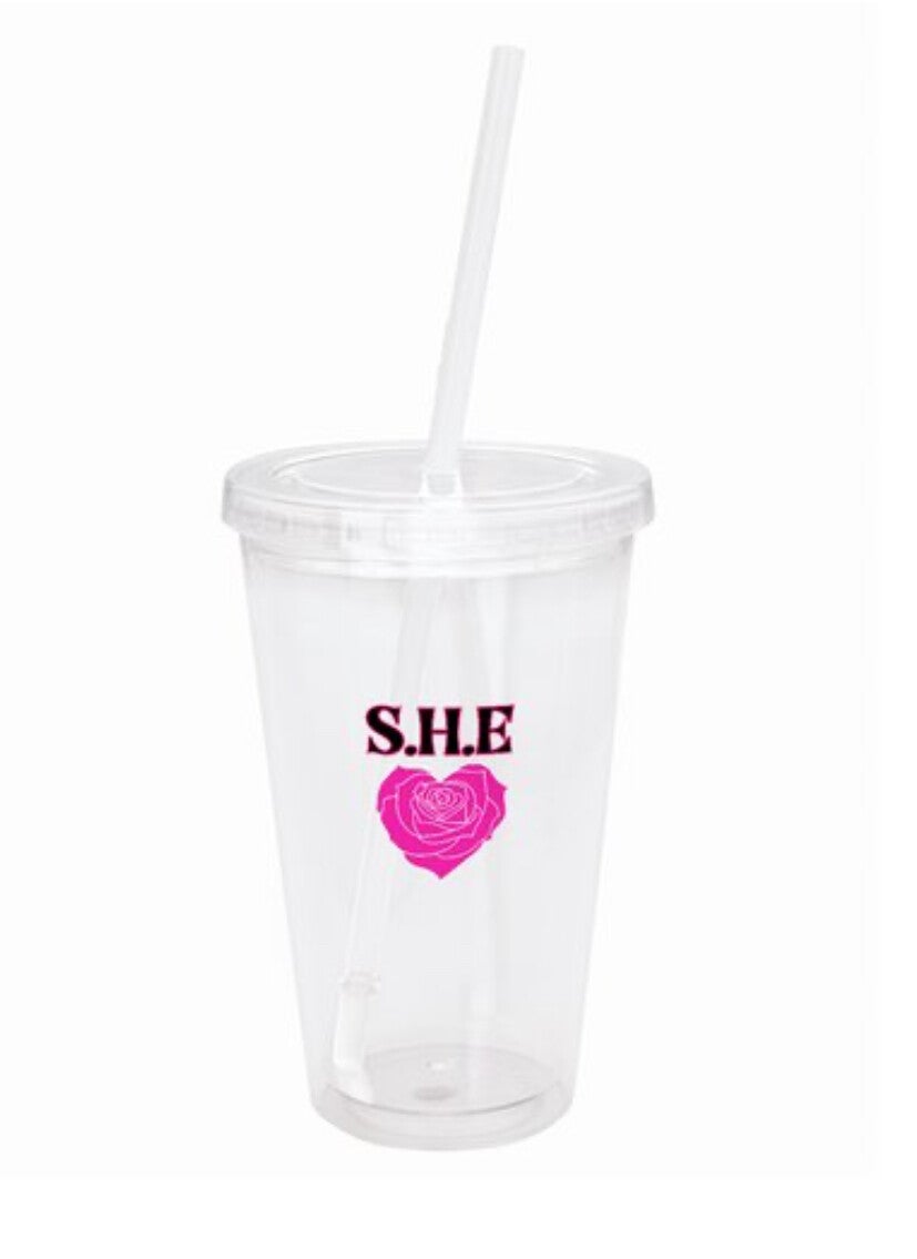 Tumbler w/straw