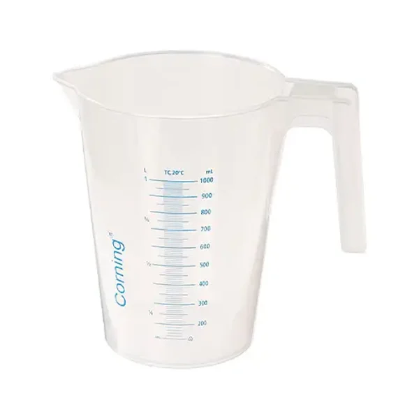 JARRA DE PLASTICO GRADUADA CON ASA MATERIAL POLIETILENO