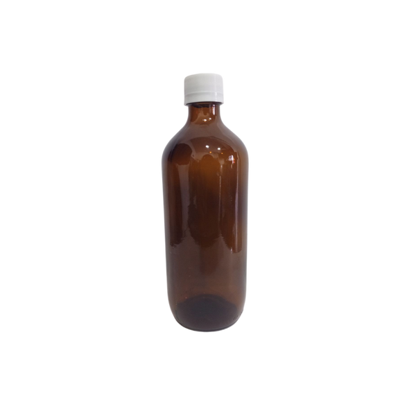 FRASCO  AMBAR 500 ML C/TAPA