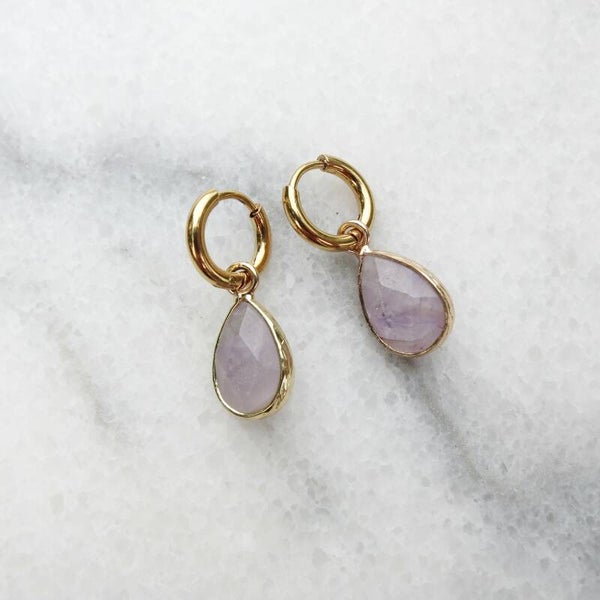 Bazou - Oorbel Drop Pink