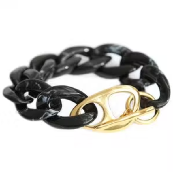 Ibiza Love - Armband Marble black