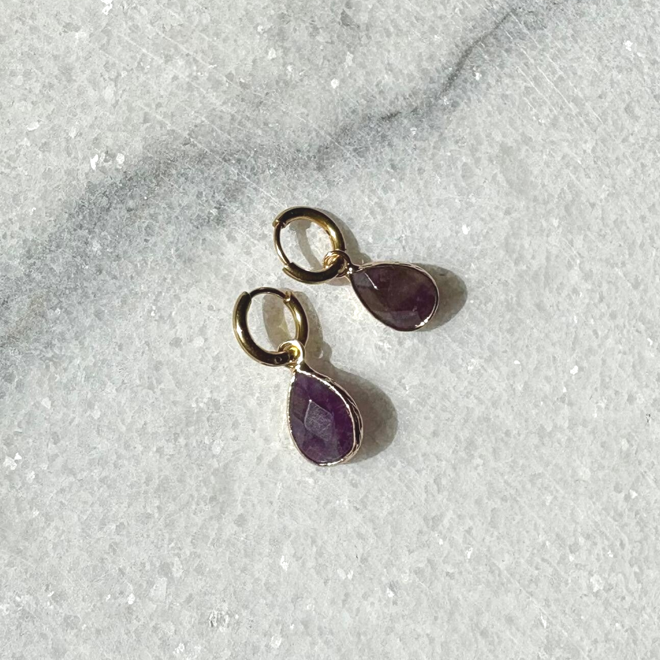 Bazou - Oorbel Drop Purple