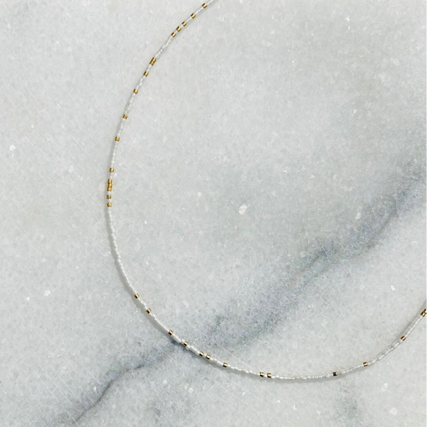 Bazou - Kralenketting White