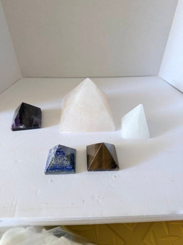 Assorted Crystal Pyramids