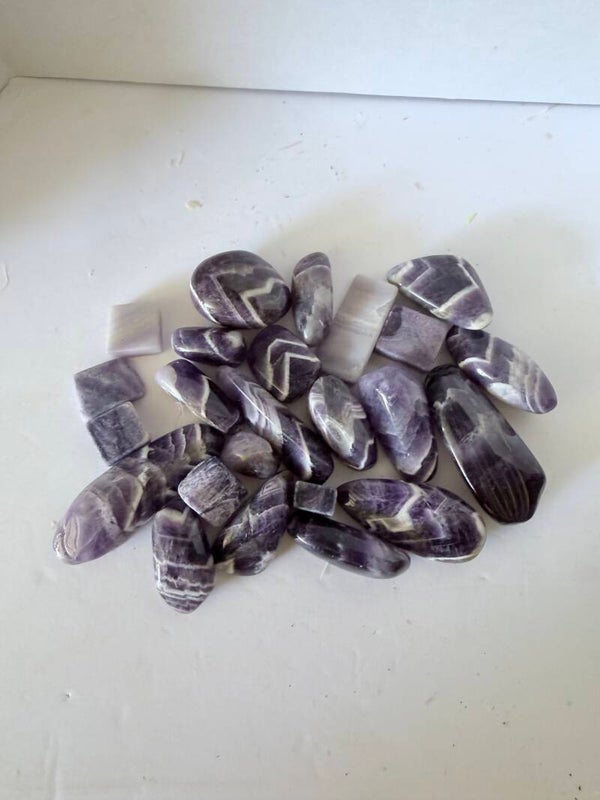 Chevron Amethyst Stones