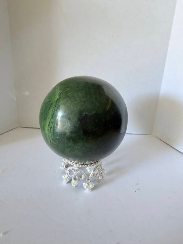 Huge Nephrite Jade Sphere