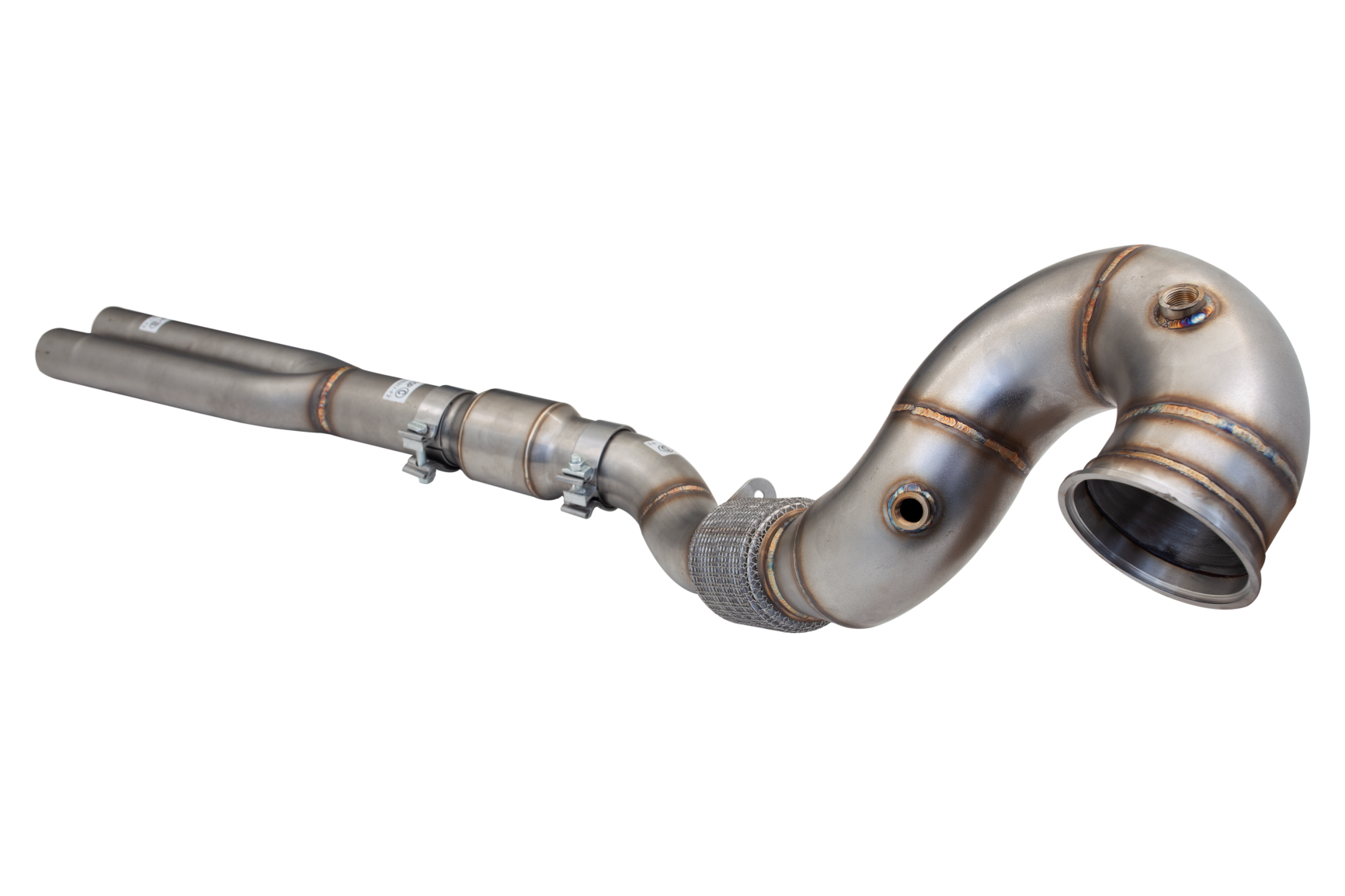 MESRS317KITB AUDI  TT RS  V8 Bouwjaar 2017-2021 – XFORCE 4"-3" Downpipe met 100-cel sportkatalysator