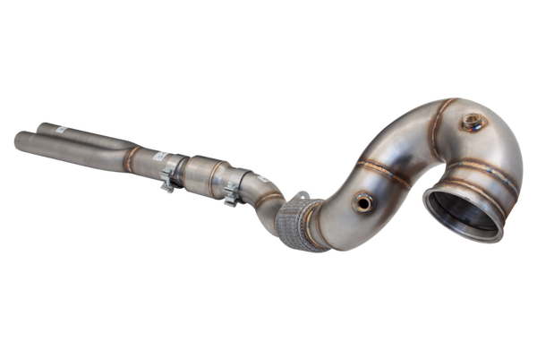 MESRS317KITB AUDI  TT RS  V8 Bouwjaar 2017-2021 – XFORCE 4"-3" Downpipe met 100-cel sportkatalysator