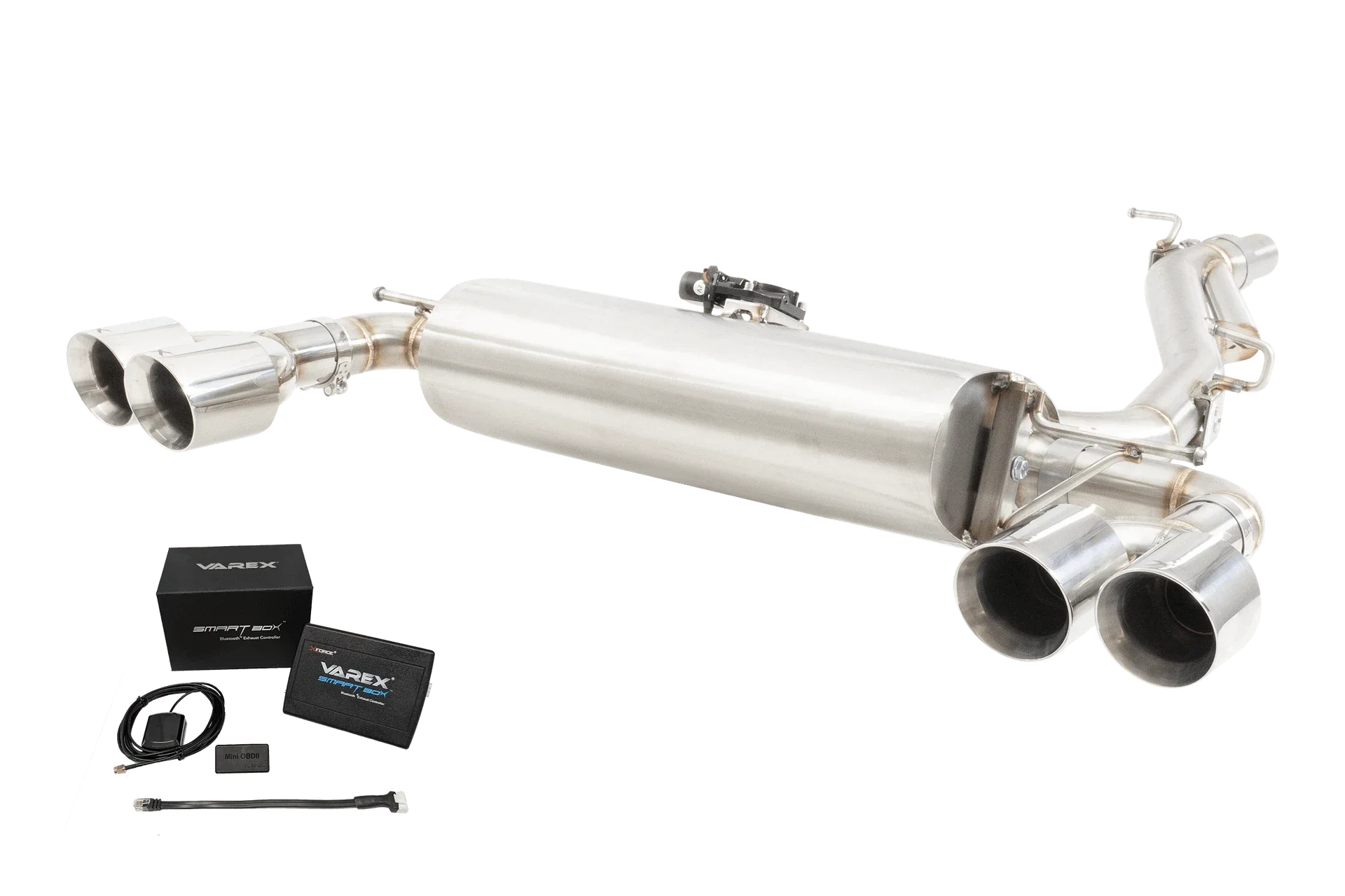 MESVTIGRVKSB XFORCE 3” Cat-Back Uitlaatsysteem met VAREX Kleppen en SmartBox – Volkswagen Tiguan R 5N (2022-)