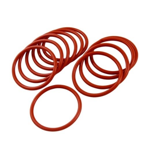 Ronde siliconenrubber O-ringen – 70 Shore A – 0.74 x 1.02 mm t/m 608.08 x 6.99 mm
