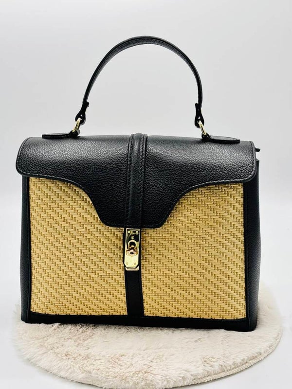 Handtas Black Rotan