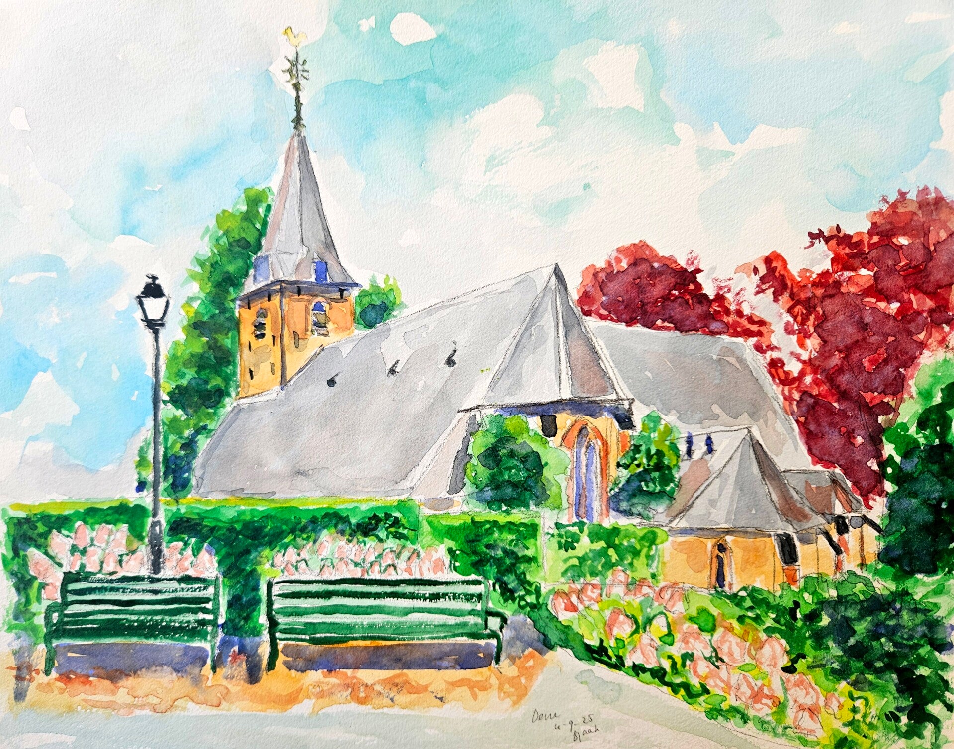 De kerk van Oene
