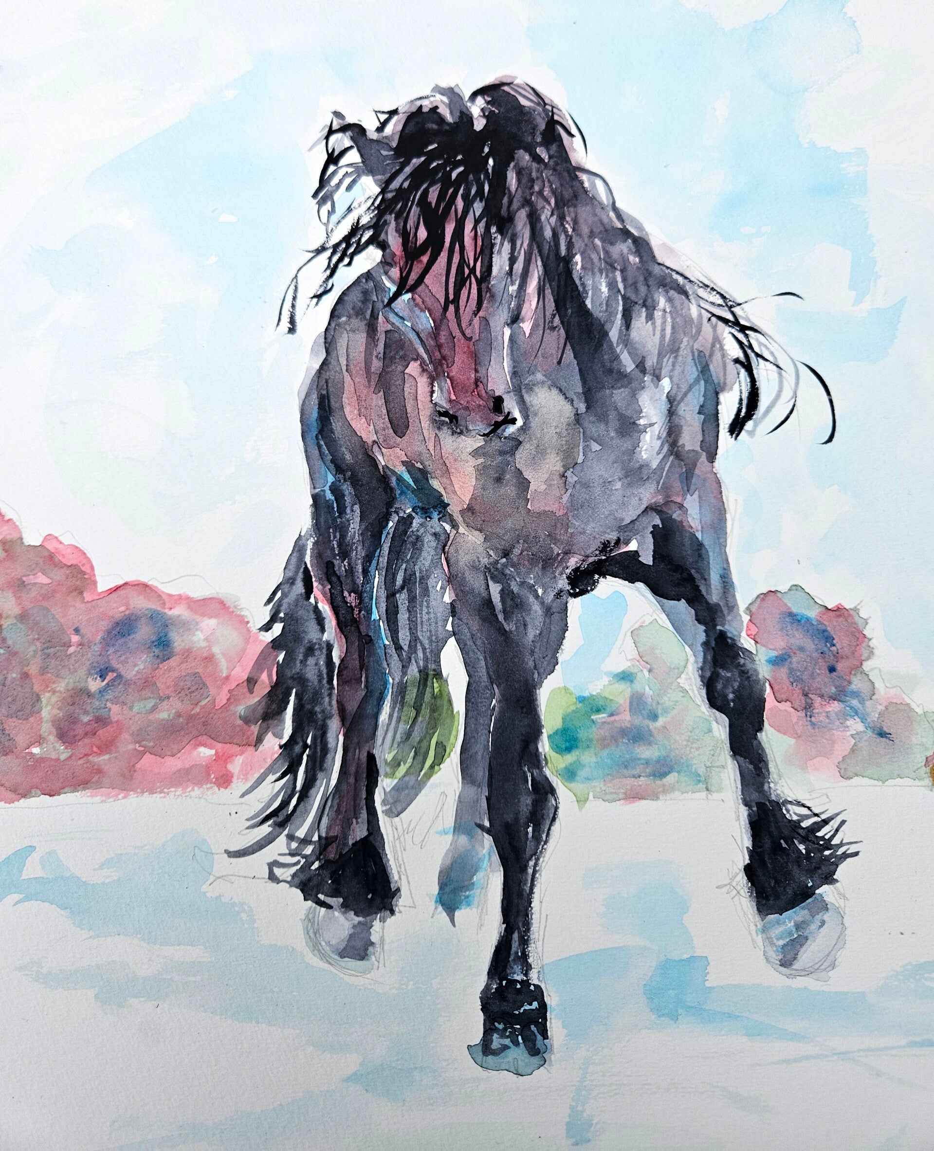 Springend paard